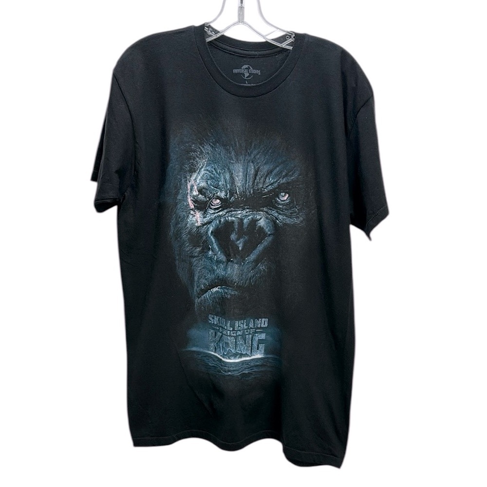 Universal Studios Black Skull Island Reign of Kong King Kong T-Shirt Tee L